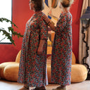 Robe Diane - Coton champs de violettes