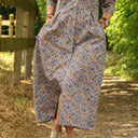 Robe Diane - Coton champs de violettes
