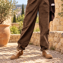 Pantalon Brieuc velours côtelé chocolat
