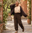 Pantalon Brieuc velours côtelé chocolat