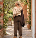 Pantalon Brieuc velours côtelé chocolat