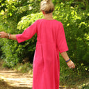 Robe Diane - Lin rose fuchsia