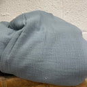 Coupon - double gaze de coton bleu brume 130x200 (A50)