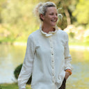 Blouse Émilie – Double gaze de coton ivoire