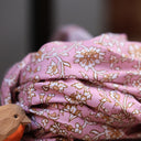 Blouse Dorine manches longues — Coton Herbier rose ancien