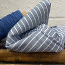 Coupon - Rayure bleu/blanc 110x140 (B2)