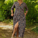 Robe Diane - Coton feuillages