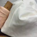 Coupon - velours de milleraies ivoire 100x130 (E50)