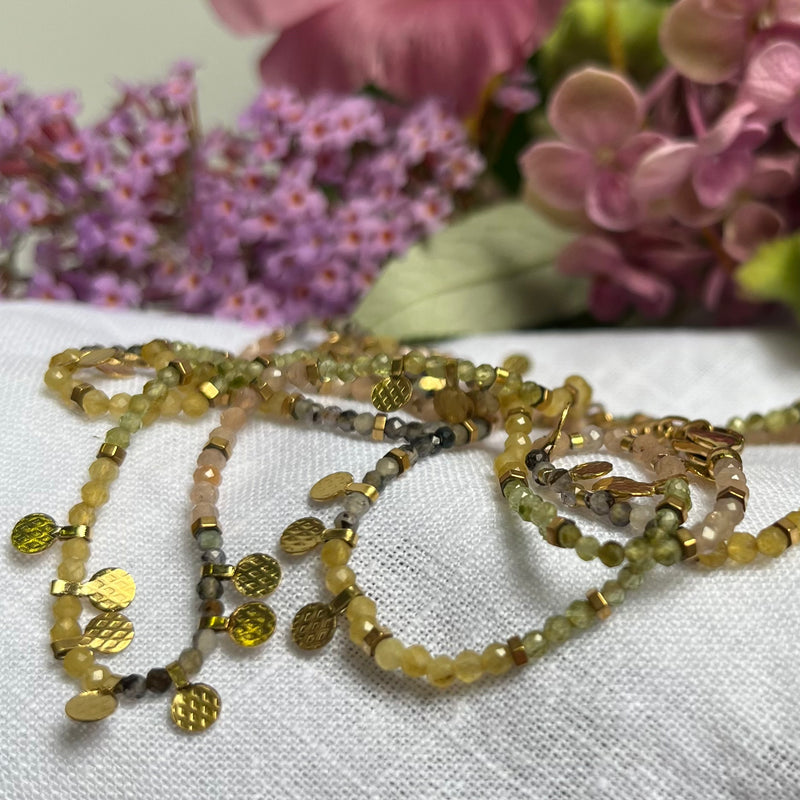 Collier Etincelles citrine