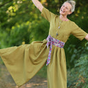 Ceinture Anita coton Floraison Améthyste