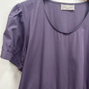 Prototype - super longue robe longue violet mauve en popeline de cotonA18