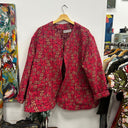 Prototype - veste épaisse motif fleur rose A22
