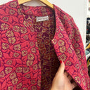 Prototype - veste épaisse motif fleur rose A22