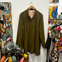 Prototype - manteau lainage long kaki A23