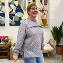 Blouse Léa - voile de coton pétunia