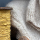 Gilet zippé à capuche Tulia — mohair ficelle