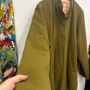 Prototype - manteau lainage long kaki A23