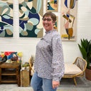 Blouse Léa - voile de coton pétunia