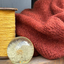 Gilet zippé à capuche Tulia — mohair écureuil