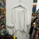 Prototype - haut blouse blanche Nao taille unique  double gaze de coton A27