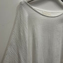 Prototype - haut blouse blanche Nao taille unique  double gaze de coton A27