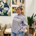 Blouse Léa - voile de coton pétunia