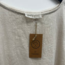 Prototype - haut blouse blanc cassé manches courtes A28