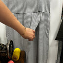 Prototype - robe Angèle marinière noir et blanc A31