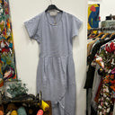 Prototype - robe Angèle marinière bleu et blanc A32