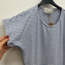 Prototype - robe Angèle marinière bleu et blanc A32