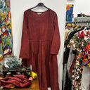 Prototype - robe Louisa velours côtelé terracotta A33