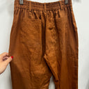 Prototype - pantalon leger en lin marron A34