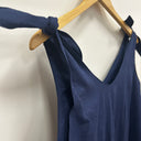 Prototype - robe  Laetitia longue bleu marine épaule nouées A37