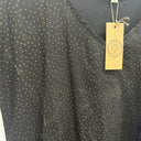 Prototype - robe Léna noire points dorés A38