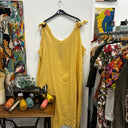 Prototype - robe jaune double gaze de coton A44