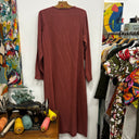 Prototype - robe longue  Armande droite rose terracotta A48