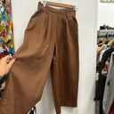 Prototype - pantalon marron toile de lin  A55