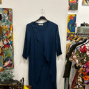 Prototype - ensemble pantalon tunique bleu en viscose A56