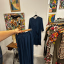 Prototype - ensemble pantalon tunique bleu en viscose A56