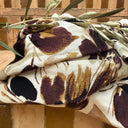 Robe Aurélia - viscose Fleurs de Moka