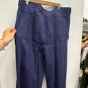 Prototype - pantalon bleu / violet  boutons A59