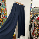 Prototype - pantalon fluide bleu marine A67
