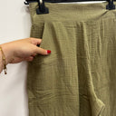 Prototype - jupe culotte Margaux double gaze de coton vert mousse A71