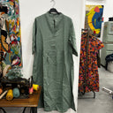 Prototype - robe Aline lin vert tendre A75