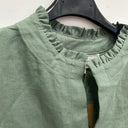 Prototype - robe Aline lin vert tendre A75