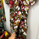 Prototype - robe Chloé coton fleuri kaki A76