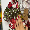 Prototype - robe Chloé coton fleuri kaki A76
