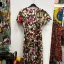 Prototype - robe Chloé coton fleuri kaki A76