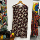 Prototype - robe Tia - sergé de coton/viscose fleurs d'Espelette A77