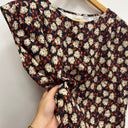 Prototype - robe Tia - sergé de coton/viscose fleurs d'Espelette A77